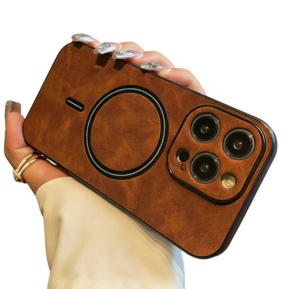 Case Premium em Couro Ecológico para iPhone