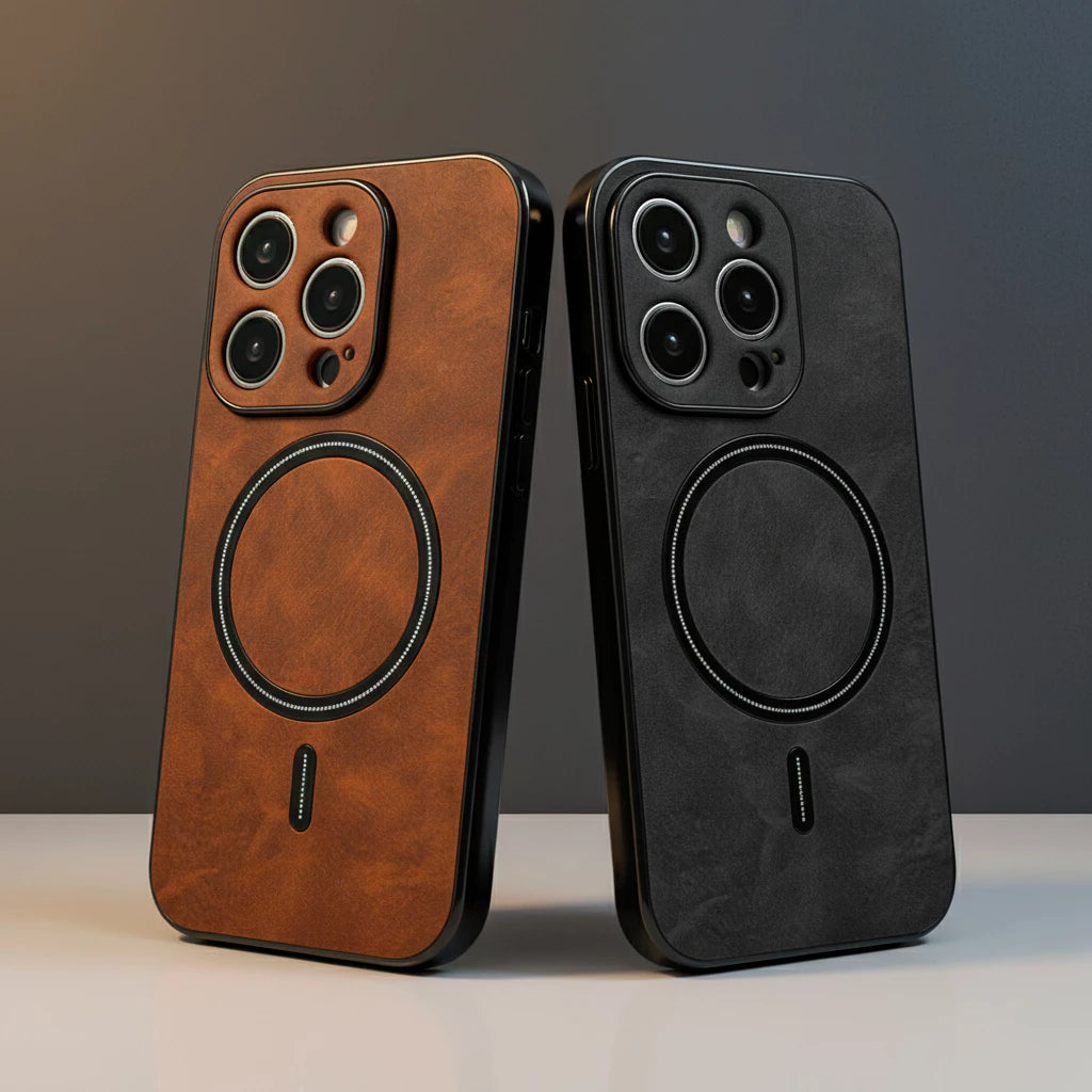 Case Premium em Couro Ecológico para iPhone