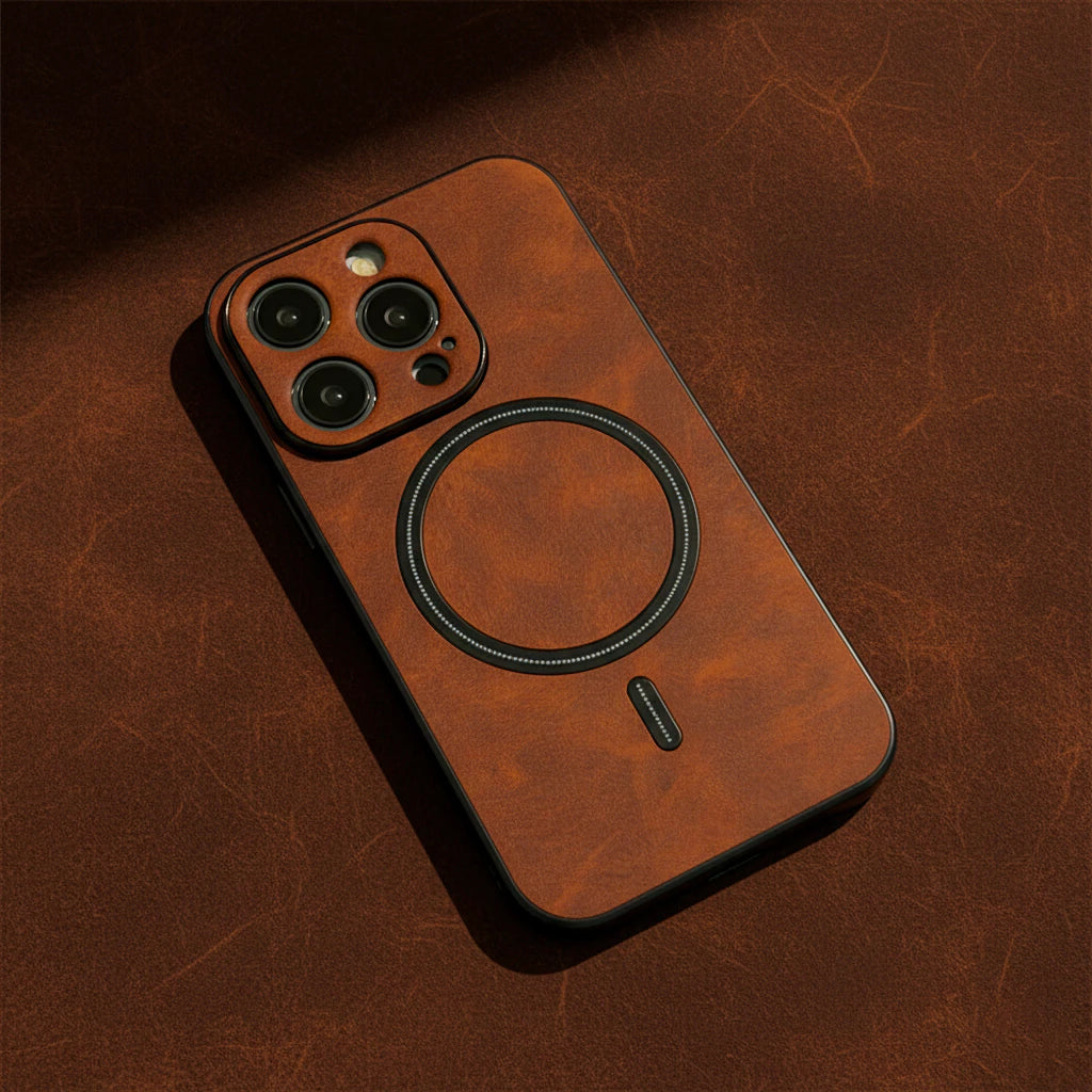 Case Premium em Couro Ecológico para iPhone