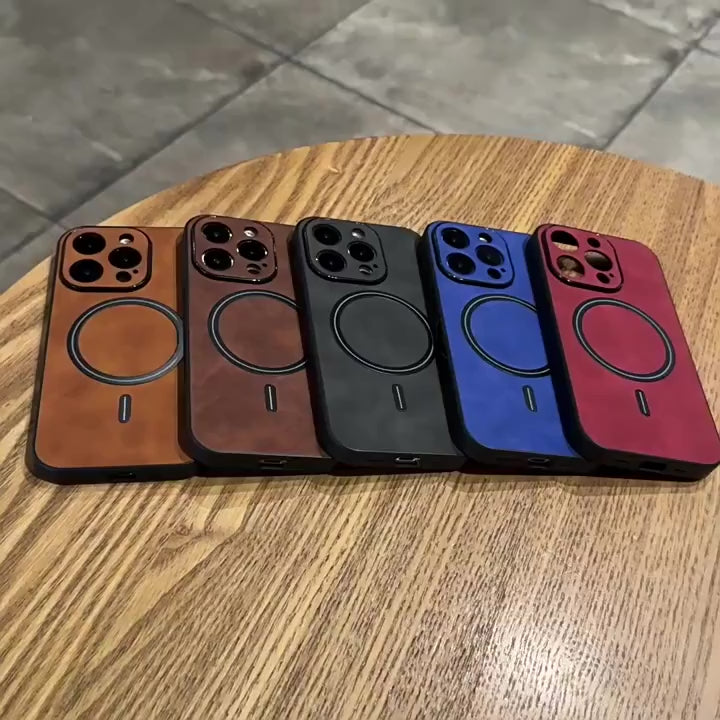 Case Premium em Couro Ecológico para iPhone